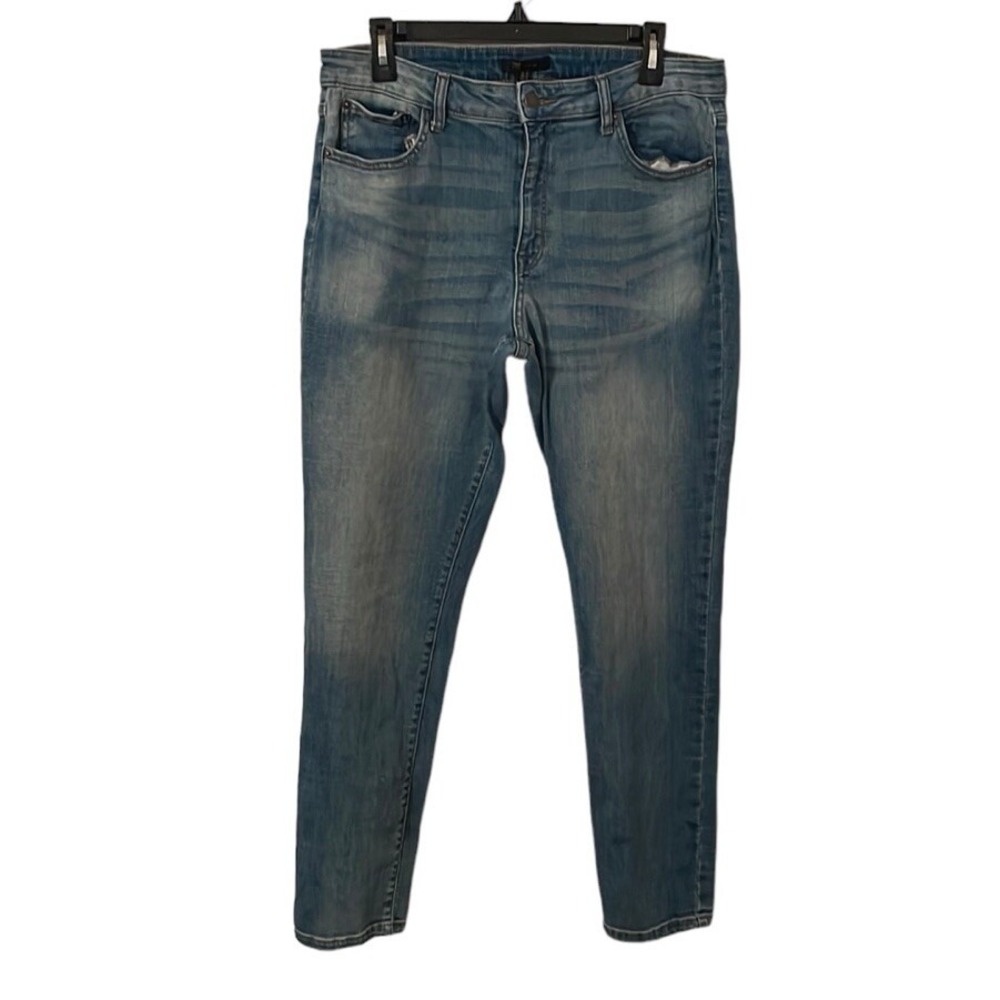 Frye‎ Women's Mid Rise Comfort Stretch Kinsey Blue Jeans Size 14